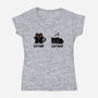 Catnip Catnap-Womens-V-Neck-Tee-erion_designs