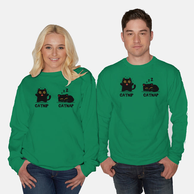 Catnip Catnap-Unisex-Crew Neck-Sweatshirt-erion_designs