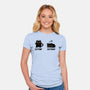 Catnip Catnap-Womens-Fitted-Tee-erion_designs