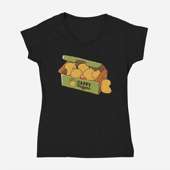 Cappy Nuggets-Womens-V-Neck-Tee-tobefonseca