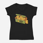 Cappy Nuggets-Womens-V-Neck-Tee-tobefonseca