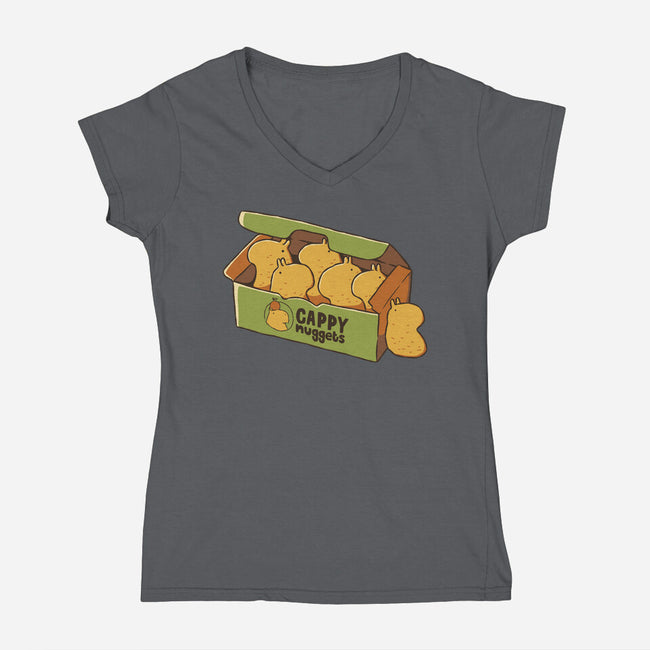 Cappy Nuggets-Womens-V-Neck-Tee-tobefonseca