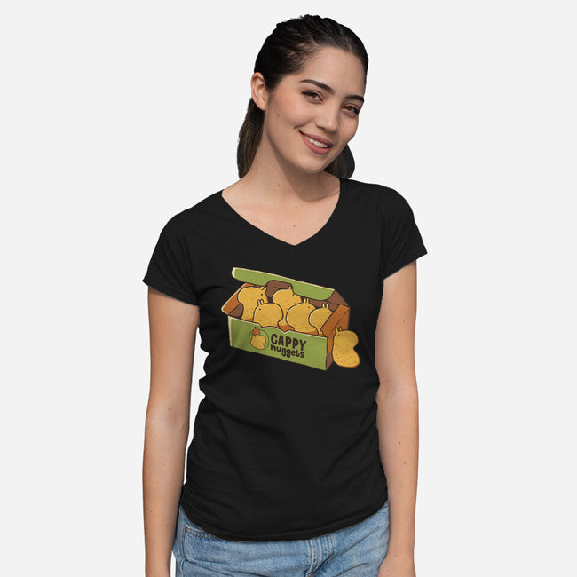 Cappy Nuggets-Womens-V-Neck-Tee-tobefonseca