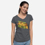 Cappy Nuggets-Womens-V-Neck-Tee-tobefonseca