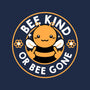 Bee Kind Or Bee Gone-Womens-Fitted-Tee-tobefonseca