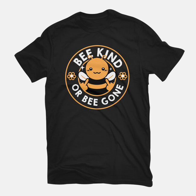 Bee Kind Or Bee Gone-Womens-Fitted-Tee-tobefonseca