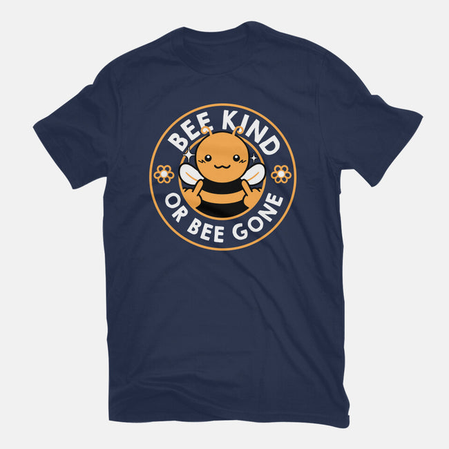 Bee Kind Or Bee Gone-Womens-Fitted-Tee-tobefonseca