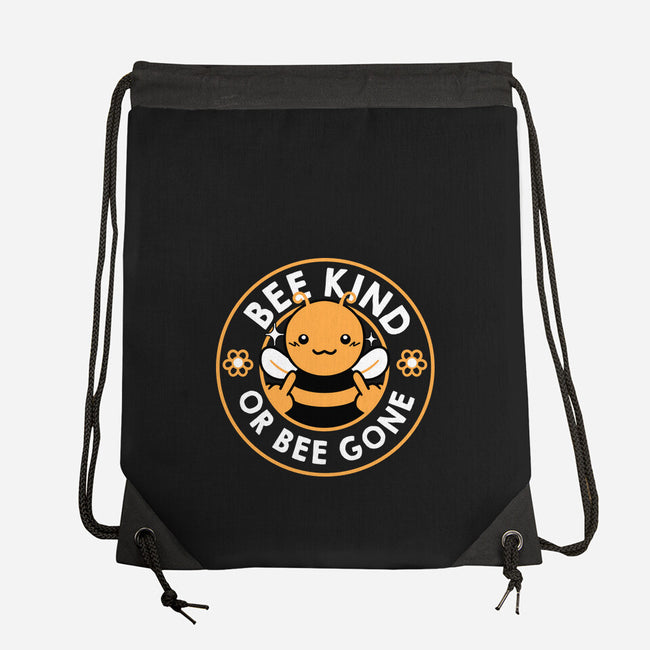 Bee Kind Or Bee Gone-None-Drawstring-Bag-tobefonseca