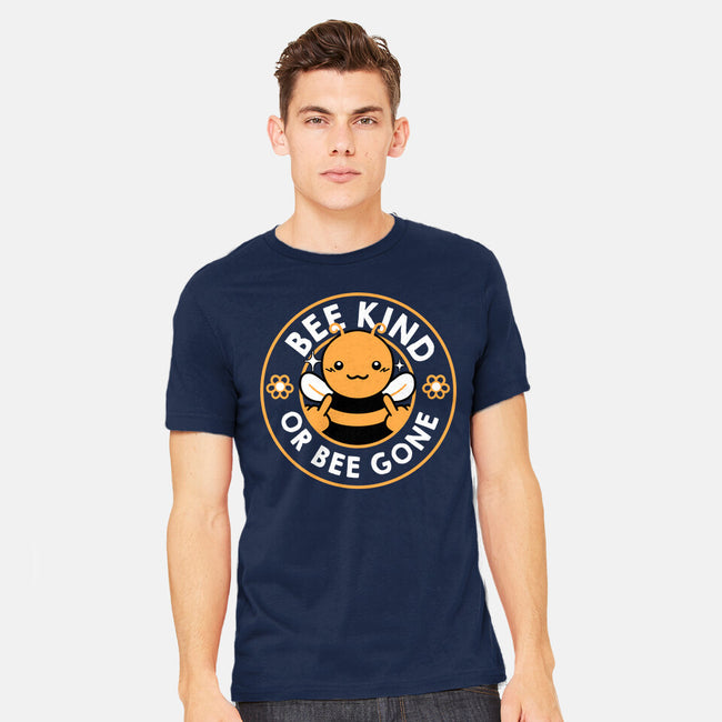 Bee Kind Or Bee Gone-Mens-Heavyweight-Tee-tobefonseca