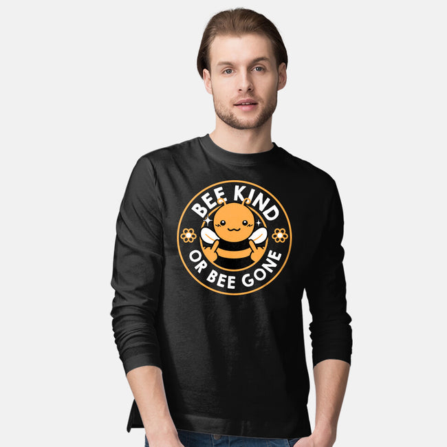 Bee Kind Or Bee Gone-Mens-Long Sleeved-Tee-tobefonseca