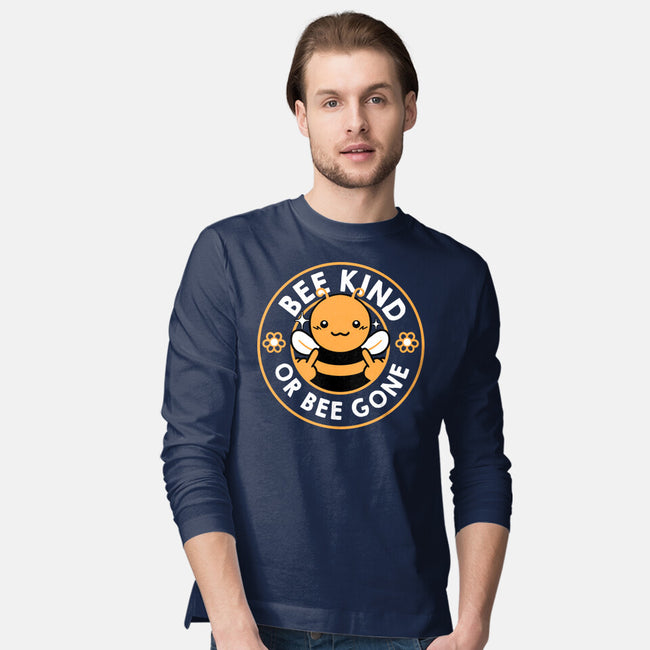 Bee Kind Or Bee Gone-Mens-Long Sleeved-Tee-tobefonseca