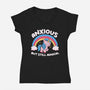 Anxious But Still Magical-Womens-V-Neck-Tee-tobefonseca