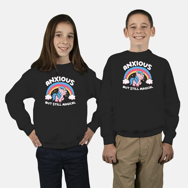 Anxious But Still Magical-Youth-Crew Neck-Sweatshirt-tobefonseca