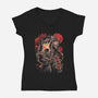 Fear The Old-Womens-V-Neck-Tee-eduely
