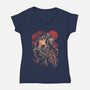 Fear The Old-Womens-V-Neck-Tee-eduely