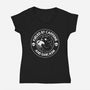 Fueled By Caffeine And Sarcasm-Womens-V-Neck-Tee-tobefonseca
