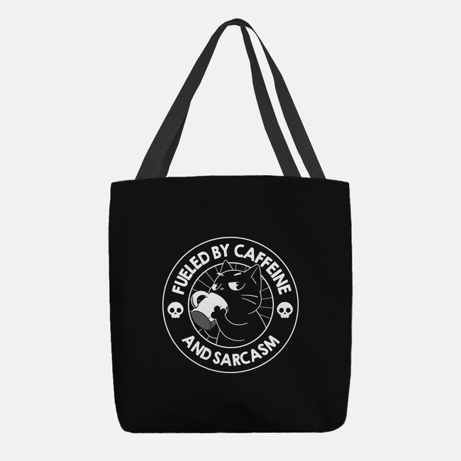 Fueled By Caffeine And Sarcasm-None-Basic Tote-Bag-tobefonseca