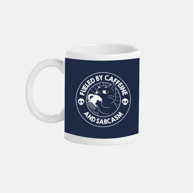 Fueled By Caffeine And Sarcasm-None-Mug-Drinkware-tobefonseca