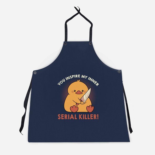 Funny Duck Serial Killer-Unisex-Kitchen-Apron-tobefonseca