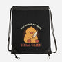 Funny Duck Serial Killer-None-Drawstring-Bag-tobefonseca