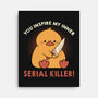 Funny Duck Serial Killer-None-Stretched-Canvas-tobefonseca
