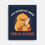 Funny Duck Serial Killer-None-Stretched-Canvas-tobefonseca