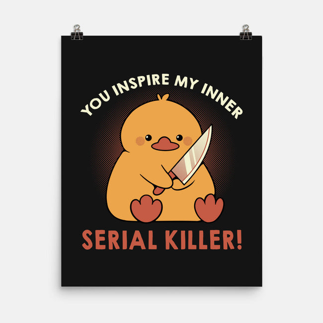 Funny Duck Serial Killer-None-Matte-Poster-tobefonseca