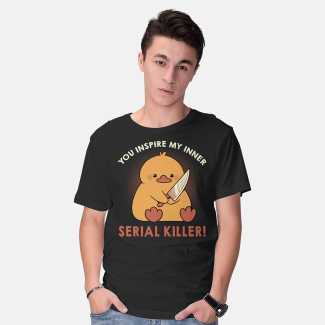 Funny Duck Serial Killer-Mens-Basic-Tee-tobefonseca