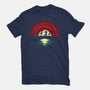 The Fellowship Of The Tunes-Womens-Fitted-Tee-zascanauta
