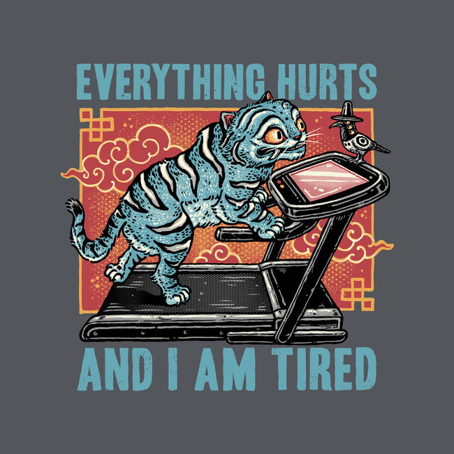 Tired Blue Tiger-None-Glossy-Sticker-glitchygorilla