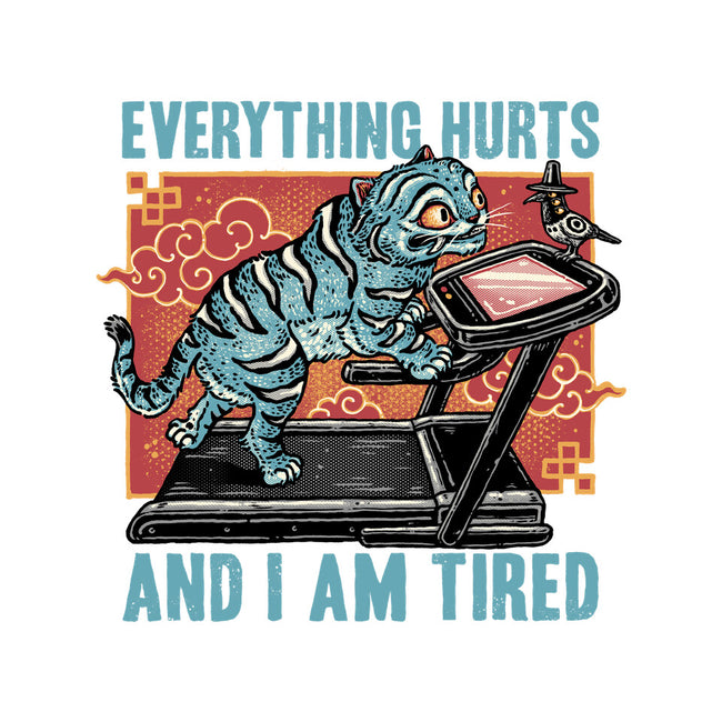 Tired Blue Tiger-None-Stretched-Canvas-glitchygorilla