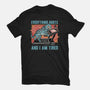 Tired Blue Tiger-Womens-Fitted-Tee-glitchygorilla