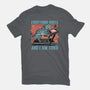 Tired Blue Tiger-Womens-Fitted-Tee-glitchygorilla
