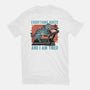 Tired Blue Tiger-Womens-Fitted-Tee-glitchygorilla