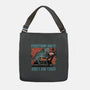 Tired Blue Tiger-None-Adjustable Tote-Bag-glitchygorilla