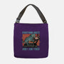 Tired Blue Tiger-None-Adjustable Tote-Bag-glitchygorilla