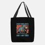Tired Blue Tiger-None-Basic Tote-Bag-glitchygorilla