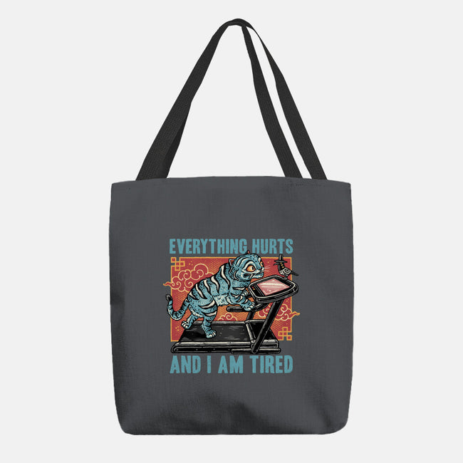 Tired Blue Tiger-None-Basic Tote-Bag-glitchygorilla