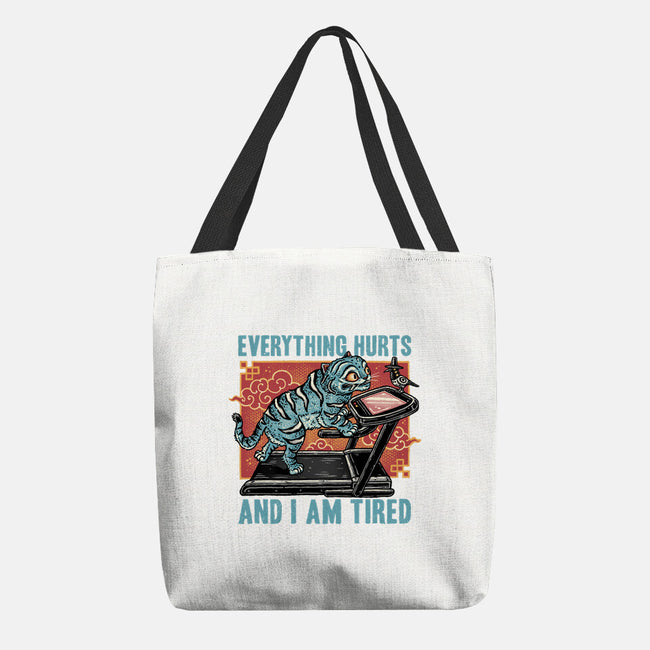 Tired Blue Tiger-None-Basic Tote-Bag-glitchygorilla