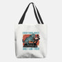 Tired Blue Tiger-None-Basic Tote-Bag-glitchygorilla