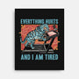 Tired Blue Tiger-None-Stretched-Canvas-glitchygorilla