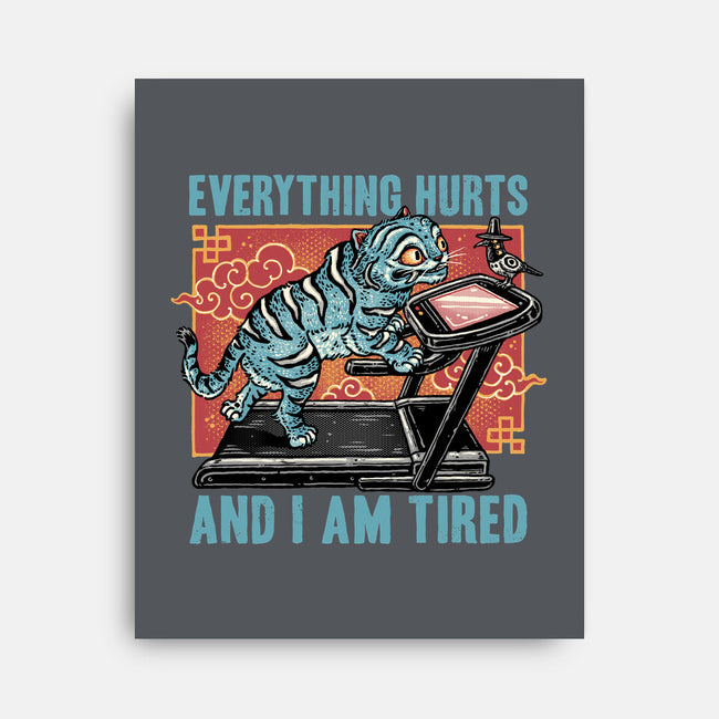 Tired Blue Tiger-None-Stretched-Canvas-glitchygorilla