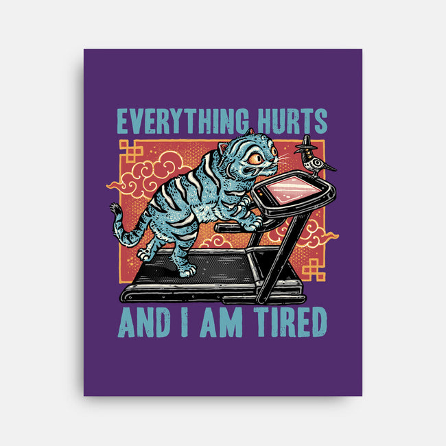 Tired Blue Tiger-None-Stretched-Canvas-glitchygorilla
