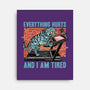 Tired Blue Tiger-None-Stretched-Canvas-glitchygorilla
