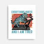 Tired Blue Tiger-None-Stretched-Canvas-glitchygorilla