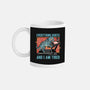 Tired Blue Tiger-None-Mug-Drinkware-glitchygorilla