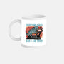 Tired Blue Tiger-None-Mug-Drinkware-glitchygorilla