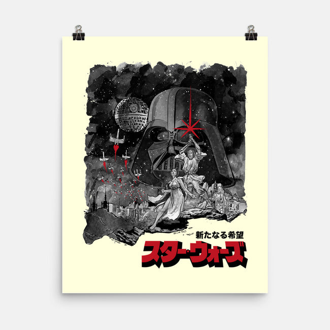 A New Hope Sumi-E-None-Matte-Poster-DrMonekers