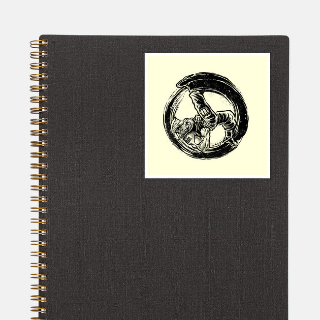 Somersault Circle-None-Glossy-Sticker-glitchygorilla