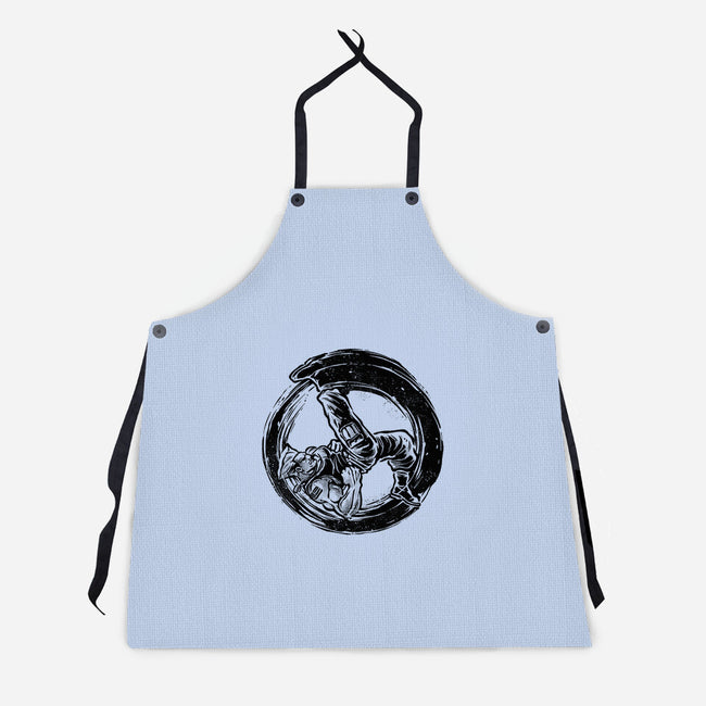 Somersault Circle-Unisex-Kitchen-Apron-glitchygorilla